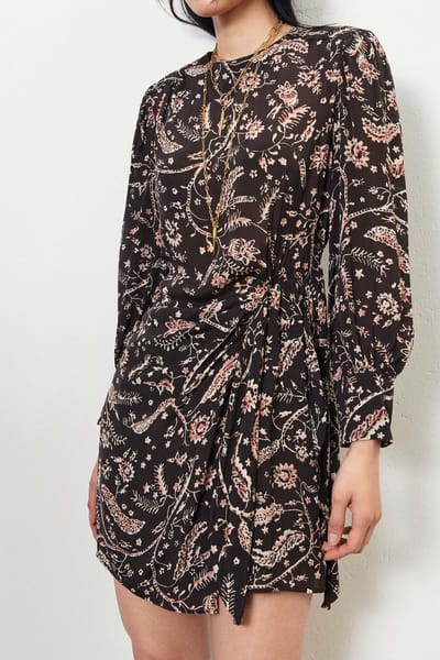 BA&SH Mini Dress Carbone Maat: M | Mini Jurken Outlet | Dames | Zwart
