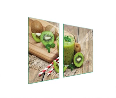 TMK ArtDeko - Snijplank Glas - 100x52 cm - Kiwi - Veilig