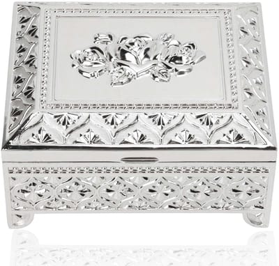 Dailygoods- Sieradenbox Vintage Design - Juwelenkistje - Sieraden Opbergdoos - Oorbellen/Ringen Organizer - Hoogwaardige Zinklegering - Retro Patroon - Juwelendoos