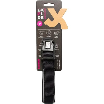 Duvoplus - Halsband Voor Dieren - Hond - Ultimate Fit Comfy Halsband Fashion S - 34-38cm Granite Black - 1st
