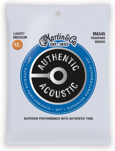 Martin MA545 Snaren voor Akoestische Gitaar (12.5-55) Phosphor Bronze, Light / Medium