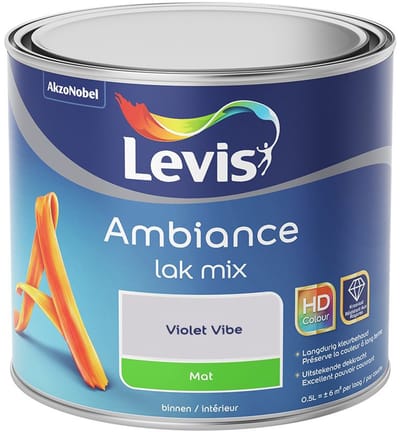 Levis - Ambiance Lak Mat Mix - Violet Vibe - Mengverf - 0,5 L