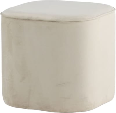 Venture-Home-Poef-Piff-44x44x41-cm-fluweel-wit