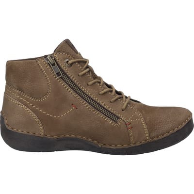 Josef Seibel - FERGEY 67 - Hoge sneakersVeterlaarzenDames veterschoenenDames sneakersHalf-hoge schoenen - Kleur: Bruin - Maat: 38