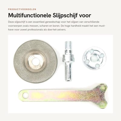 Dailygoods- Slijpsteen Hoge Hardheid - Multifunctioneel Gereedschap - Slijpsteen voor Messen - Slijpsteen voor Scharen - Slijpsteen voor Boren - Praktisch Ontwerp - Slijpgereedschap
