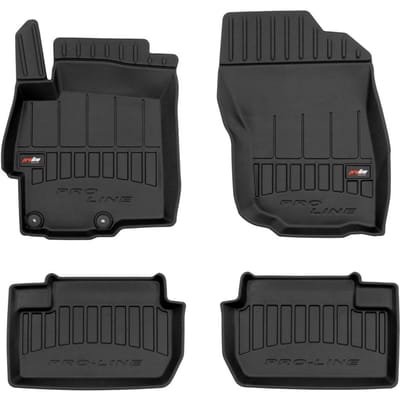 Frogum - Mitsubishi Lancer VIII 2007-2017 - Rubberen automatten 3D - 4 stuks - TPE Materiaal - 6 cm Hoge Rand