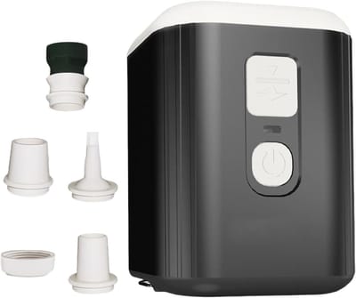 Elektrische Luchtpomp - Draagbare Pomp - Kamperen en Buiten - Geïntegreerde LED Verlichting - 180L/min - Zwart