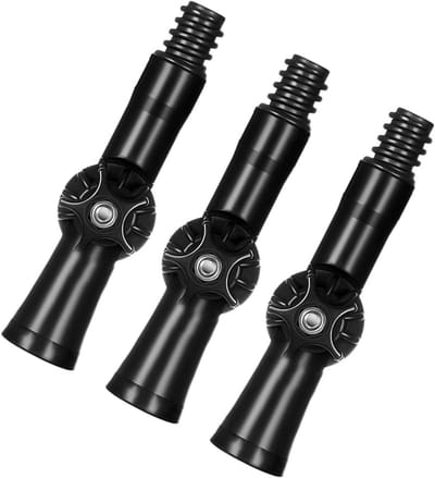 Gelede Gewrichtsconnector - Draaibare Kop - Schoonmaken en Schilderen - 270 Graden Rotatie - 3 stuks - Zwart