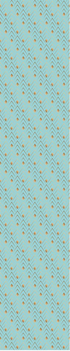 Voorgelijmd vliesbehang - SCANDINAVIAN AQUAMARINE DIAMOND - 1 rol van 300x60cm