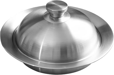 Stoominzet RVS - Stoommand Pan - Gezond Koken - Gelijkmatige Warmte - 28 cm - Zilver