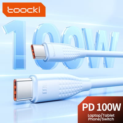 Toocki 100 W USB C Naar Type C Kabel Snel Opladen Lader Kabel Data Cord Voor iPhone 15 Macbook Huawei Xiaomi POCO Samsung Kabel
