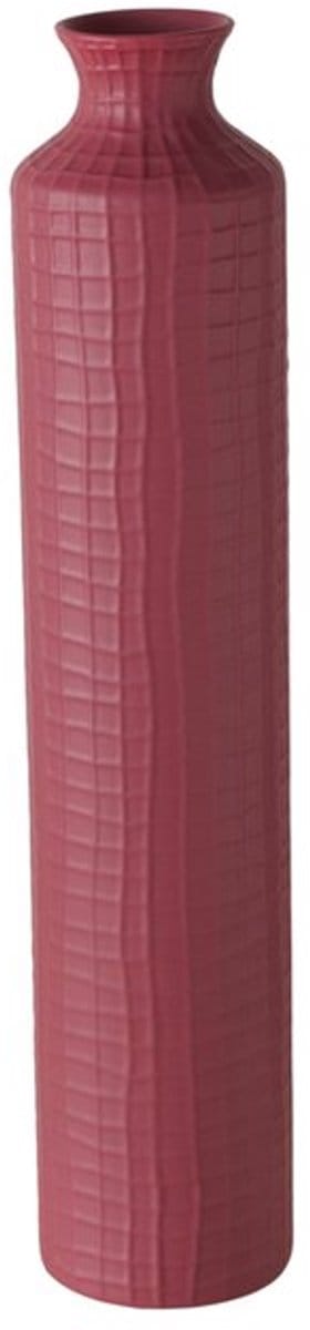 Boltze - Vaas - Fles - Bottle - Burgundy - Paarsrood - 60 cm - Keramiek (Stoneware) - Weerbestendig