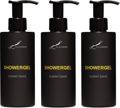 Splashbox Showergel Sunny Days 300 ml – set van 3 stuks - 2-in-1 Douchegel & Shampoo – frisse tropische geur – Unisex - voordeelverpakking