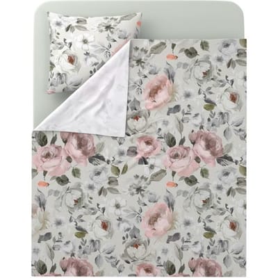 LIVARNO Renforcé beddengoedset 140 x 200 cm (wit/beige/groen)
