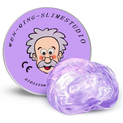 Kneedbaar Vloeibaar Kristal Stuiterende Slijm Speelgoed Set Kindveilig Modder Stressverlichting Klei Vorm Handgemaakt DIY Handlijm Speelklei paars