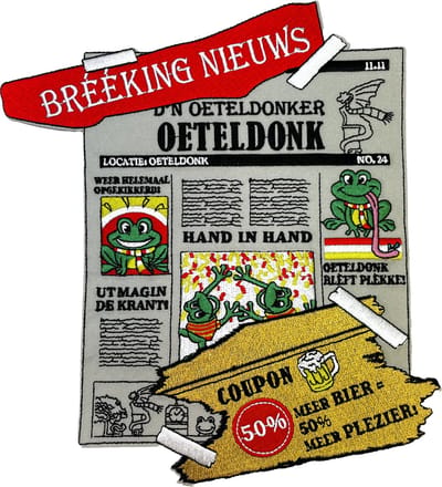 Fjesta© Oeteldonk embleem - Rugembleem breeking nieuws
