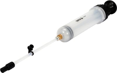 Yato YT-07083 Vloeistofspuit - 200 ml - Oliezuiger en Vullepomp - Handmatige Oliepomp - Voor Remvloeistof, Versnellingsbakolie en Stuurbekrachtiging - 5906083066696