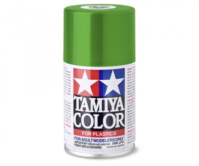 Tamiya Hobbyverf Acrylverf - TS-20 Green - Metallic - Gloss - Acryl Spray - Verf spuitbus - 100 ml