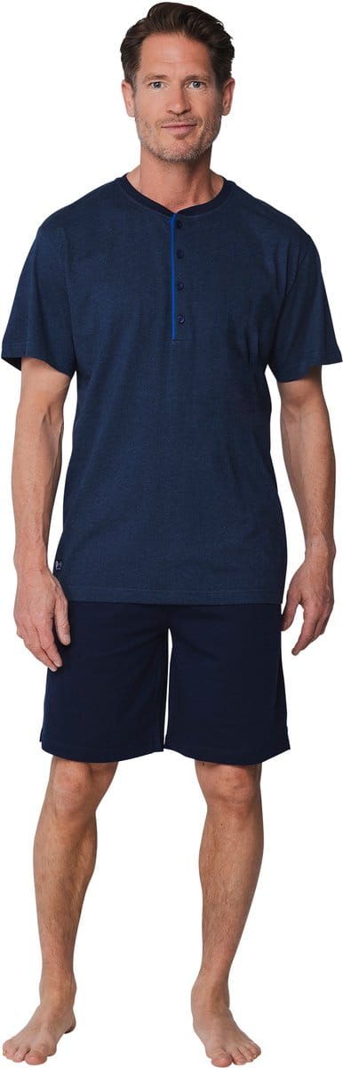 Pastunette Shortama - Katoen - Donkerblauw - Knoopsluiting - Maat S
