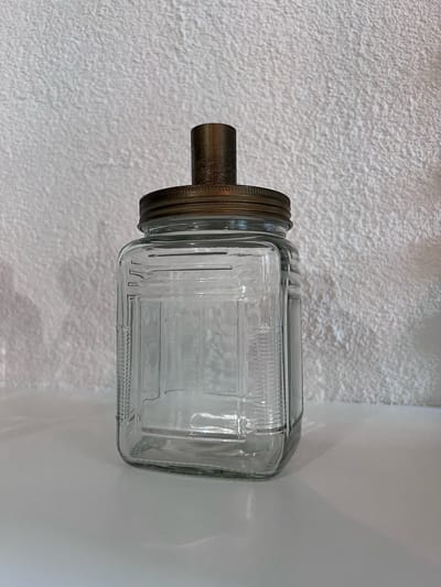BY LAUCO - KANDELAAR - CANDLEHOLDER NICE - 18.5 CM - KOPER - DECORATIE - ZOMER - GADGET