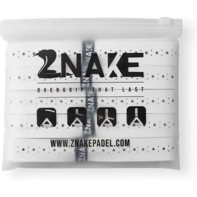 Znake Viper Sticky Padel Overgrip wit (5 pack)