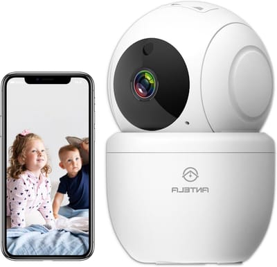 WiFi Beveiligingscamera - IP Camera Nachtzicht - Huisbewaking Binnen - Twee-weg Audio - 1080p HD Resolutie - Wit