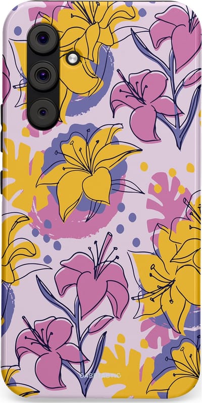 Casetastic Hoesje Geschikt voor Samsung A54 (5G) - Stijlvolle Beschermende Duo-layer Case - Flora Fantasia
