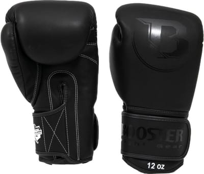 Booster Pro BGL VX1 Bokshandschoenen – Pelis Leer – Professionele Training & Sparren – Zwart – 10oz