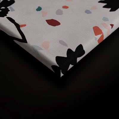 Canvas print DD120447 terrazzo 2 A.S. Création 0,9 x 0,6 m Wit Kantoor Hal/Gang Keuken Slaapkamer Woonkamer