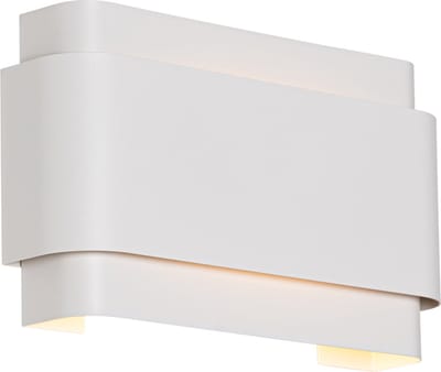 QAZQA coen - Industriele Wandlamp Up Down voor binnen - 2 lichts - D 8 cm - Wit - Industrieel - Woonkamer | Slaapkamer | Keuken