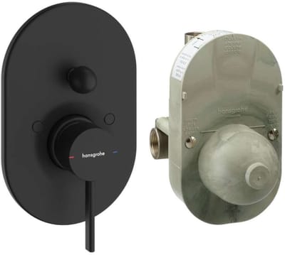 Hansgrohe Zesis S - Inbouwkraan voor 2 functies, met huis, mat zwart 74418670