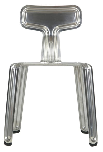 Moormann - Pressed Chair - aluminium - zilver