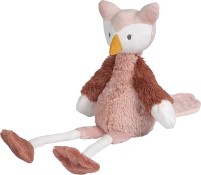 Happy Horse Uil Olivia Knuffel 41cm - Oudroze - Baby knuffel