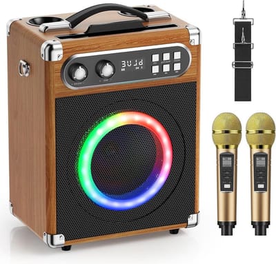 Karaokeset met Draadloze Microfoon - Bluetooth Speaker - Partybox - audiobox
