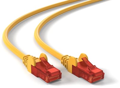Wentronic CAT6 Netwerkkabel - RJ45 - Geel - 10 m