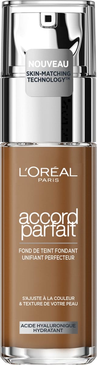 L’Oréal Paris - Accord Parfait Foundation - 7.R/C - Natuurlijk Dekkende Foundation met Hyaluronzuur en SPF 16 - 30 ml