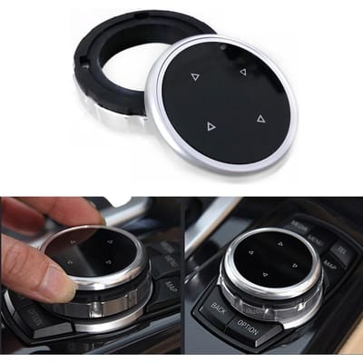 Multimedia Knop Cover Trims Voor BMW X1 X3 X4 X5 X6 1 2 3 4 5 6 7 Serie IDrive black
