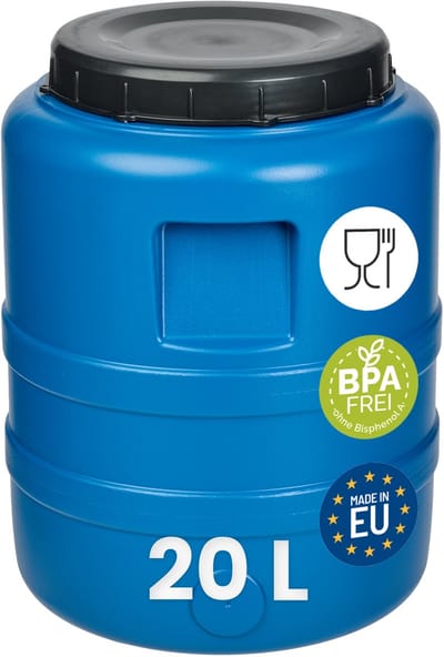 Garronda 20L – Vat met wijde hals - Kuilvoer in vat – Bagagetrommel – Gistingsvat – Gistingscontainer – Voerton