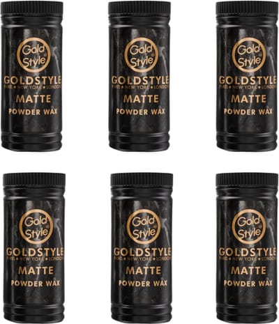 Gold style Powder Wax 6 stuks - Gold style - Haar, Haarstyling, Haarwax, Poeder Wax, Powder, Styling, Wax - 120.gr