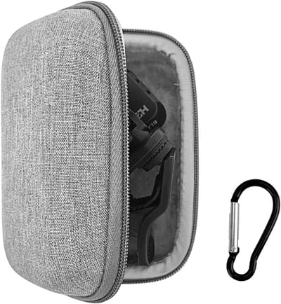 Hard Shell Case voor Gitaar, Bas en Ukulele Stemapparaat, Geschikt voor Professionele Clip-On Tuners zoals Snark en Fender (Grijs)