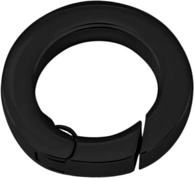 Quiges - RVS Verbindingsring Zwart 17mm voor Kettingen en Hanger - EPC011