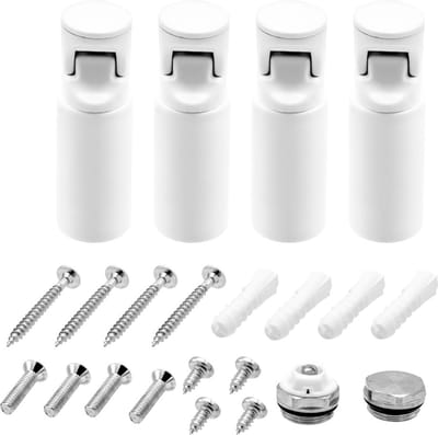 Bally Handdoekradiator Beugels (4 stuks) Wit
