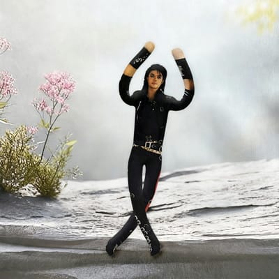28cm Michael Jackson Zachte Pluche met Buigbaar Lichaam Creatief Actiefiguur Huisdecoratie Verzamelsieraad Cadeau Voor Fans gray