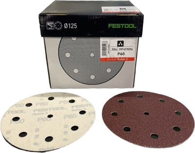 Festool Rubin 2 Schuurchijf art. 499094 - P60 - diameter 125 mm - Prijs per doos ( inhoud 50 stuks)