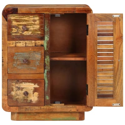 vidaXL - Dressoir - met - 3 - lades - 55x30x70 - cm - massief - gerecycled - hout
