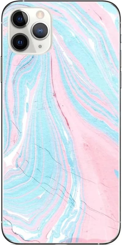 Marble Design telefoonhoesje voor de iPhone 14 PLUS - Blue Pink wind