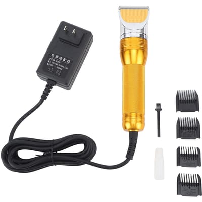 Cisailles électriques pour animaux de compagnie chien chèvre tondeuse à cheveux électrique professionnelle mouton animal toilettage yellow
