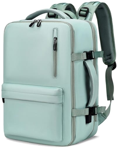 Dailygoods- Reisrugzak 24-40L - Handbagage 32x26x46 - Antidiefstalvak - Uitbreidbaar - Voor 17 inch Laptop - Oplaadfunctie