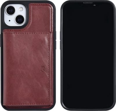 UNIQ Accessory Telefoonhoesje voor Apple iPhone 13 | Kleur: Rood | Back Cover | PU Materiaal | Bescherming