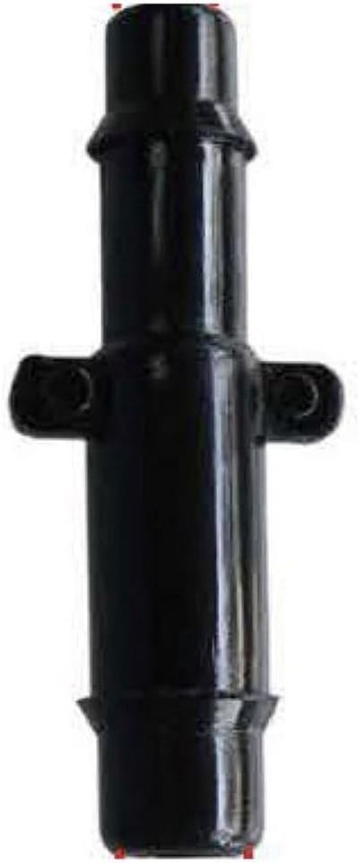 Set van 10 Rechte Verkleinende Nylon Vacuümslang Koppelingen OD 6mm naar 5mm